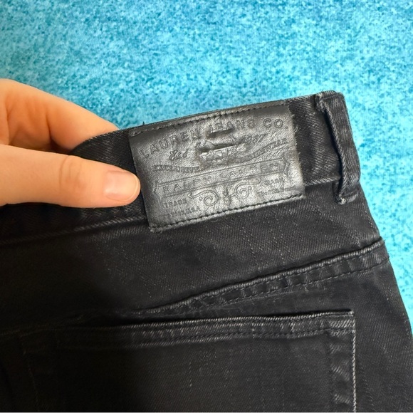 Vintage RALPH LAUREN WOMENS Y2K JEANS Size 12 Classic Bootcut Mid Rise Black - Picture 11 of 14